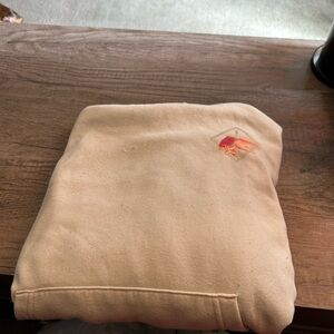 Cream Sweatshirt with Embroidered Fish